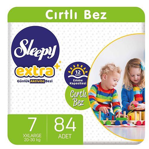 Sleepy Extra Günlük Aktivite Bezi 7 Numara XX Large 84 Adet