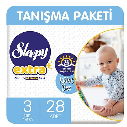 Sleepy Exra Daily Active Panty Diaper  No.3 midi 28 Pcs