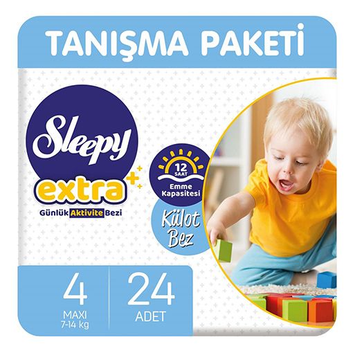 Sleepy Extra Günlük Aktivite Külot Bez 4 Numara Maxi 24 Adet