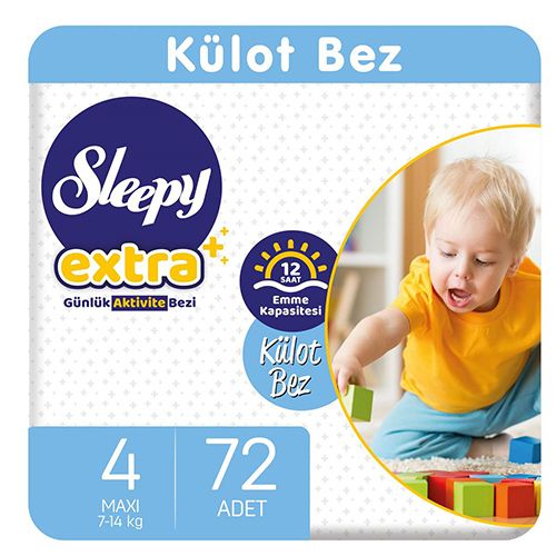 Sleepy Extra Günlük Aktivite Külot Bez 4 Numara Maxi 72 Adet