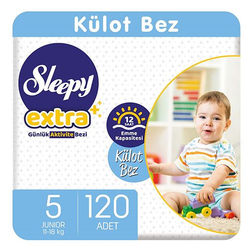 Sleepy Extra Günlük Aktivite Külot Bez 5 Numara Junior 120 Adet