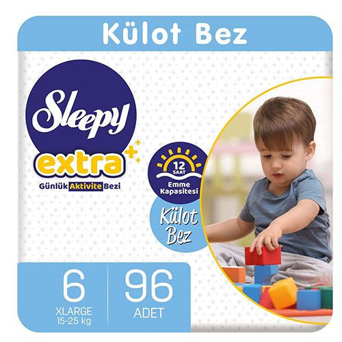 Sleepy Extra Günlük Aktivite Külot Bez 6 Numara X Large 96 Adet