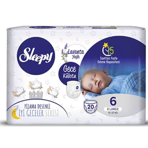 Sleepy Gece Külotu 6 Numara X Large 20 Adet