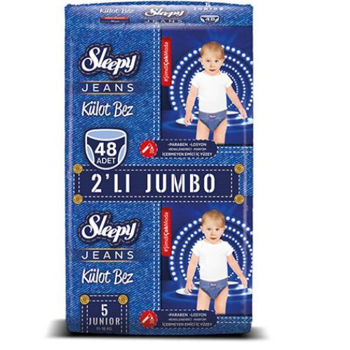 Sleepy Jeans Panty Diaper No.5 junior  duo  Jumbo 48 pcs