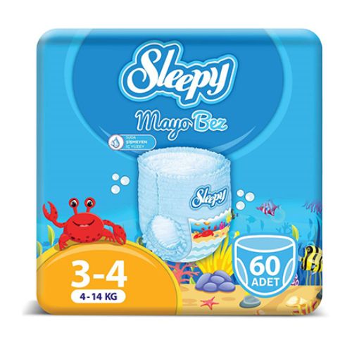 Sleepy Mayo Külot Bez 4 Numara Maxi 3'Lü Paket 60 Adet