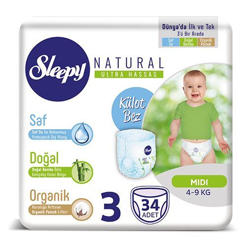 Sleepy Night Panty Diaper No.3  midi   34  pcs