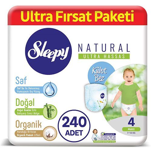 Sleepy Natural Panty Diaper No.4  Maxi Ultra Opportunity Pack  240 pcs