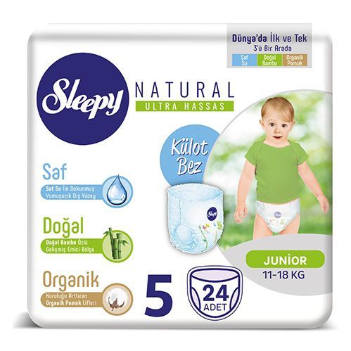 Sleepy Natural Panty Diaper No.5  junior   24 pcs