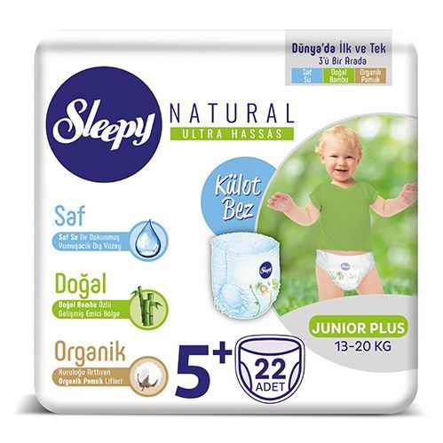 Sleepy Natural Panty Diaper No.5  junior Plus  22 pcs