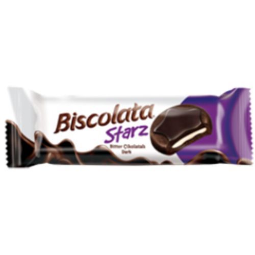 Şölen Biscolata Starz Bitter Coated Biscuit With Milk Cream 50 Gr