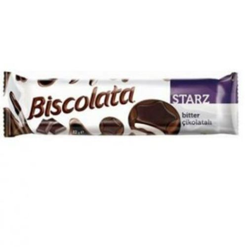 Şölen Biscolata Starz Bitter Coated Biscuit With Milk Cream 82 Gr