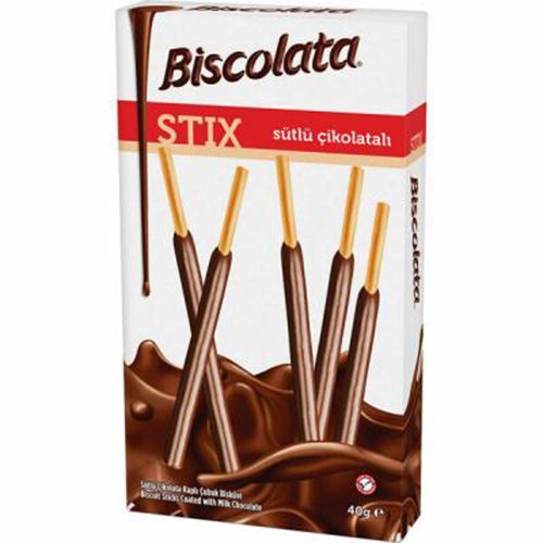 Şölen Biscolata Stix Milk Chocolate Coated Stick Biscuit 40 Gr