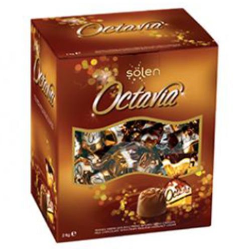 Şölen Octavia Milk Chocolate with Hazelnut Cream Filled with Crispy Rice 2 Kg