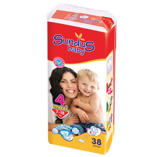 Sundus Baby Maxi 38'Li İkiz Paket Bebek Bezi