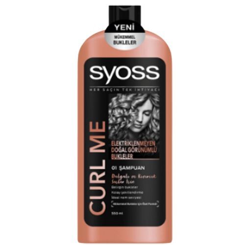 syoss Curl Me Shampoo for Wavy and Curly Hair 550 ML