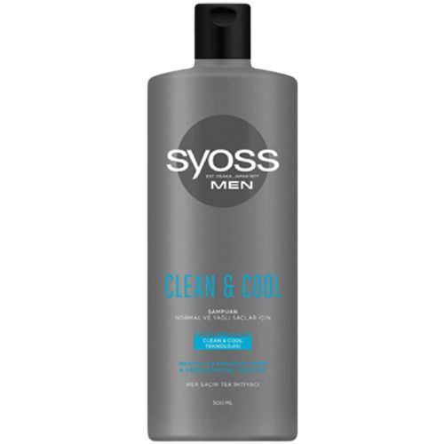 Syoss Men Clean and Cool Shampoo 500 ML