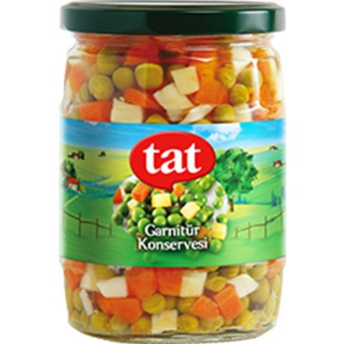 Tat  Mixed Vegetables Glass Canned 580 Gr