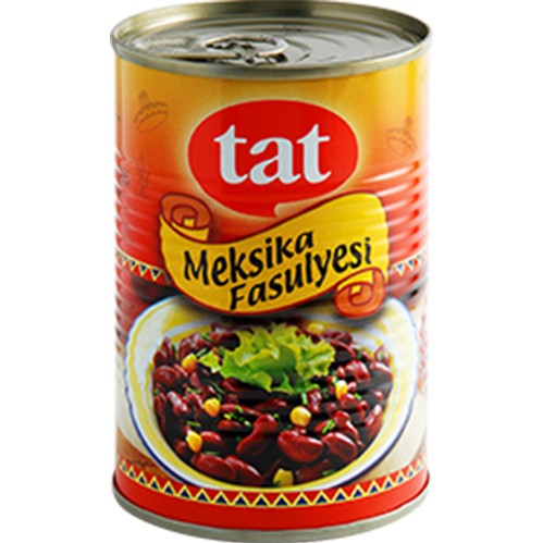 Tat Haşlanmış Meksika Fasulyesi Konserve 410 Gr