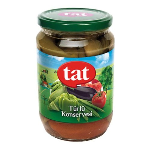 Tat Eggplant and Vegetables Glass Canned 660 Gr