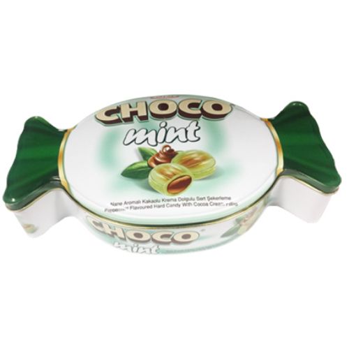 Tayaş Choco Mint Peppermint Flavoured Hard Candy With Cacao Cream Filling 600 Gr