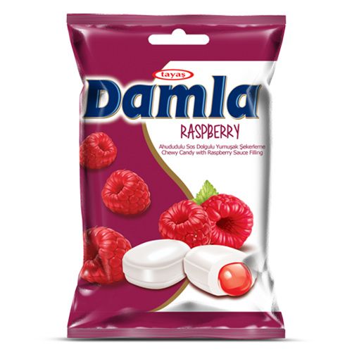 Tayaş Damla Soft Candy With Raspberry Fruit 90 Gr