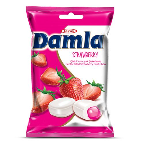 Tayaş Damla Soft Candy With Strawberry Fruit 90 Gr