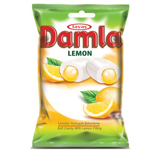 Tayaş Damla Limonlu Yumuşak Şeker 90 Gr