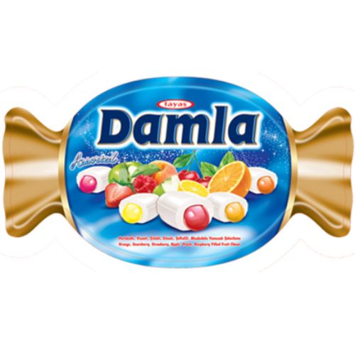 Tayaş Damla Meyve Dolgulu Yumuşak Şeker 600 Gr