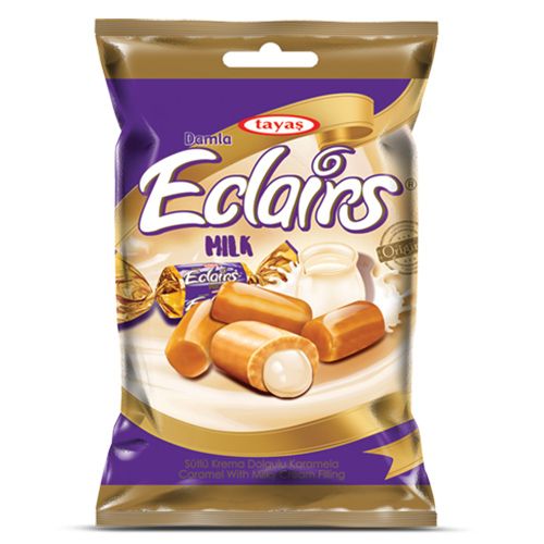 Tayaş Eclairs Caramel With Milky Cream Filling 1000 Gr