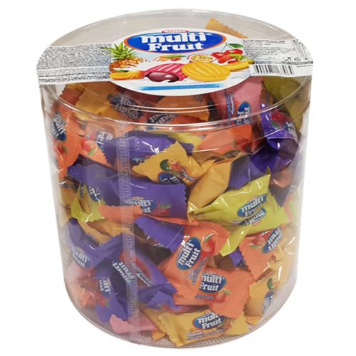 Tayaş Multi Fruit Meyve Sosu Dolgulu Sütlü Bonbon 1000 Gr