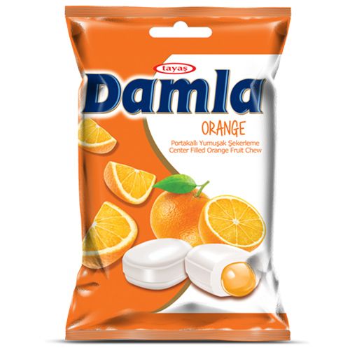 Tayaş Portakallı Soft Candy With Orange Fruit 90 Gr