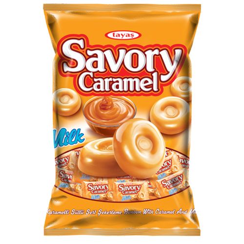 Tayaş Savory Hard Candy With Caramel And Milk 1000 Gr