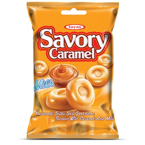 Tayaş Savory Hard Candy With Caramel And Milk 90 Gr