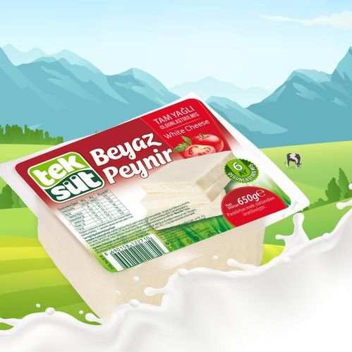 Teksüt Whole  Cows Cheese 650 Gr