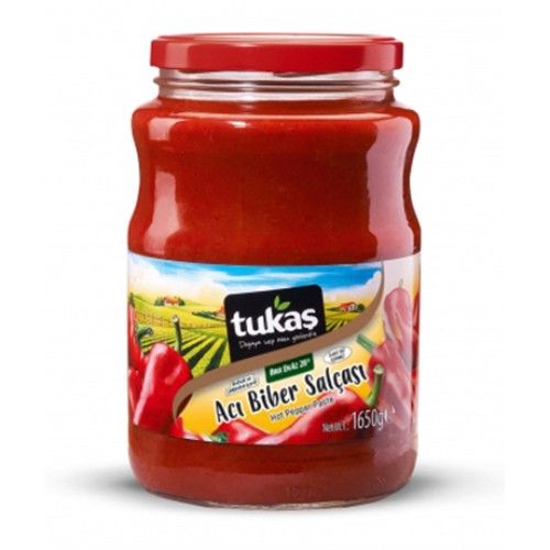 Tukaş Red Hot Pepper Paste Glass 1650 Gr