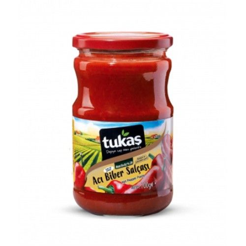 Tukaş Red Hot Pepper Paste Glass 700 Gr