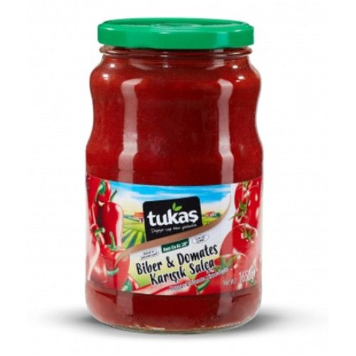 Tukaş Tomato & Red Peper Mixed Paste Glass 1650 Gr