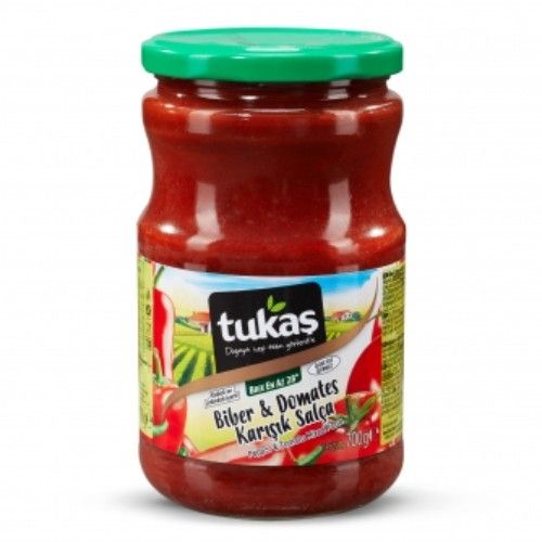 Tukaş Tomato & Red Peper Mixed Paste Glass 700 Gr