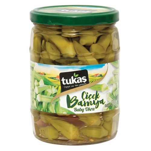 Tukaş Flower Okra Glass Canned 530 Gr