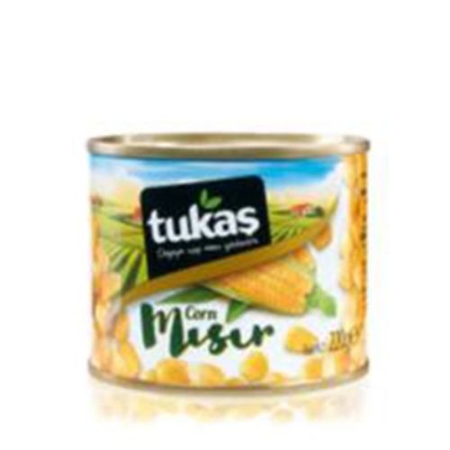 Tukaş Corn Tin Canned 220 Gr