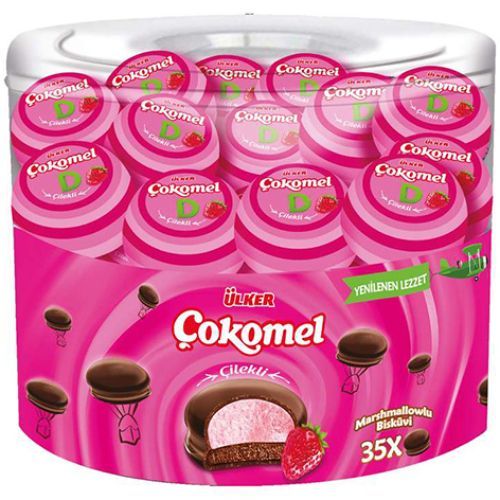 Ülker Çokomel Marshmallow Strawberry 420 Gr