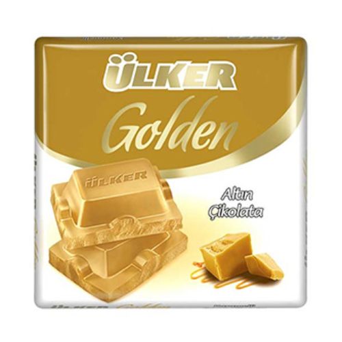 Ülker Golden Karamelli Beyaz Kare Çikolata 60 Gr