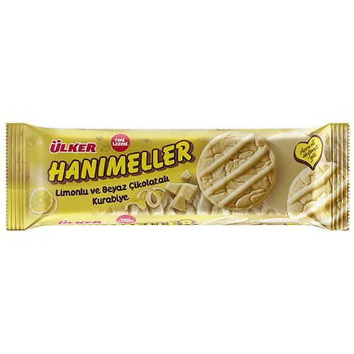 Ülker Hanımeller Lemon Glazed & White Chocolate Cookies 138 Gr