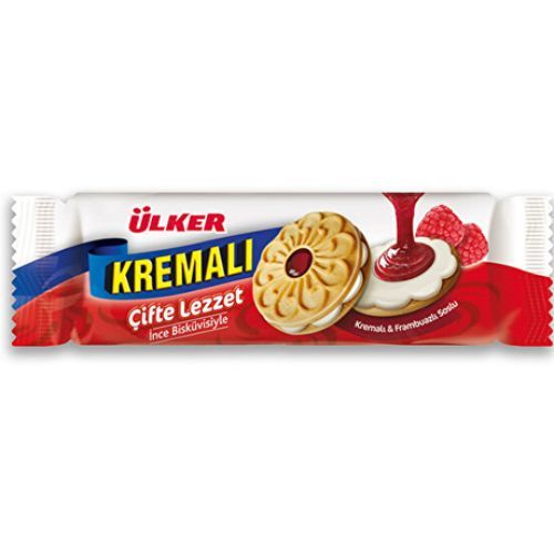 Ülker Çifte Lezzet Biscuit With  Raspberry Sauce  165 Gr