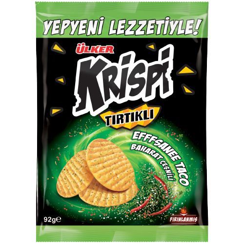 Ülker Krispi Serrated Cracker Spicy 92 Gr