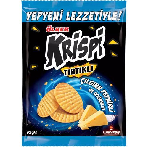 Ülker Krispi Serrated Cracker With Cheese Onion 92 Gr