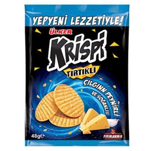 Ülker Krispi Cheese Wavy Stick Cracker Small Size 48 Gr