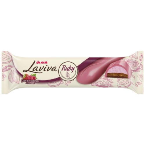 Ülker Laviva Ruby Çilek Frambuaz Aromalı Bar 35 Gr