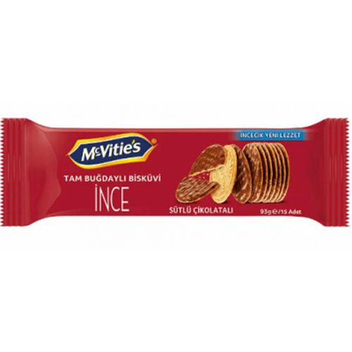 Ülker Mcvıtıes Dıgestıve Thıns Sütlü Çikolatalı Bisküvi 93 Gr