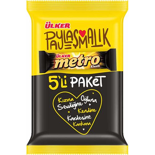 Ülker Metro Paylaşmalık 5'Li Paket 36 Gr